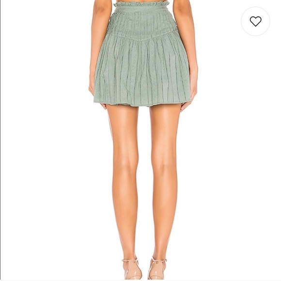 🆕 Tularosa Sage Green Button-Up Mini Skirt M - Picture 4 of 13